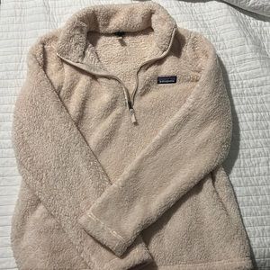 Patagonia light pink quarter zip
